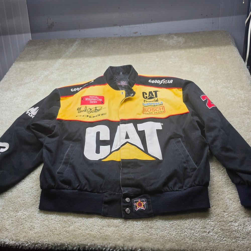 JH Design Ward Burton CAT Racing Jacket NASCAR Dodge Caterpillar 2XL Mens